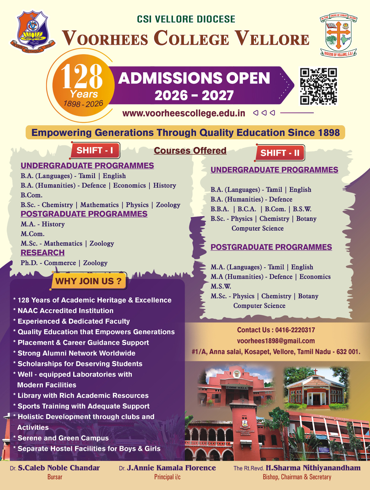 Voorhees College Vellore