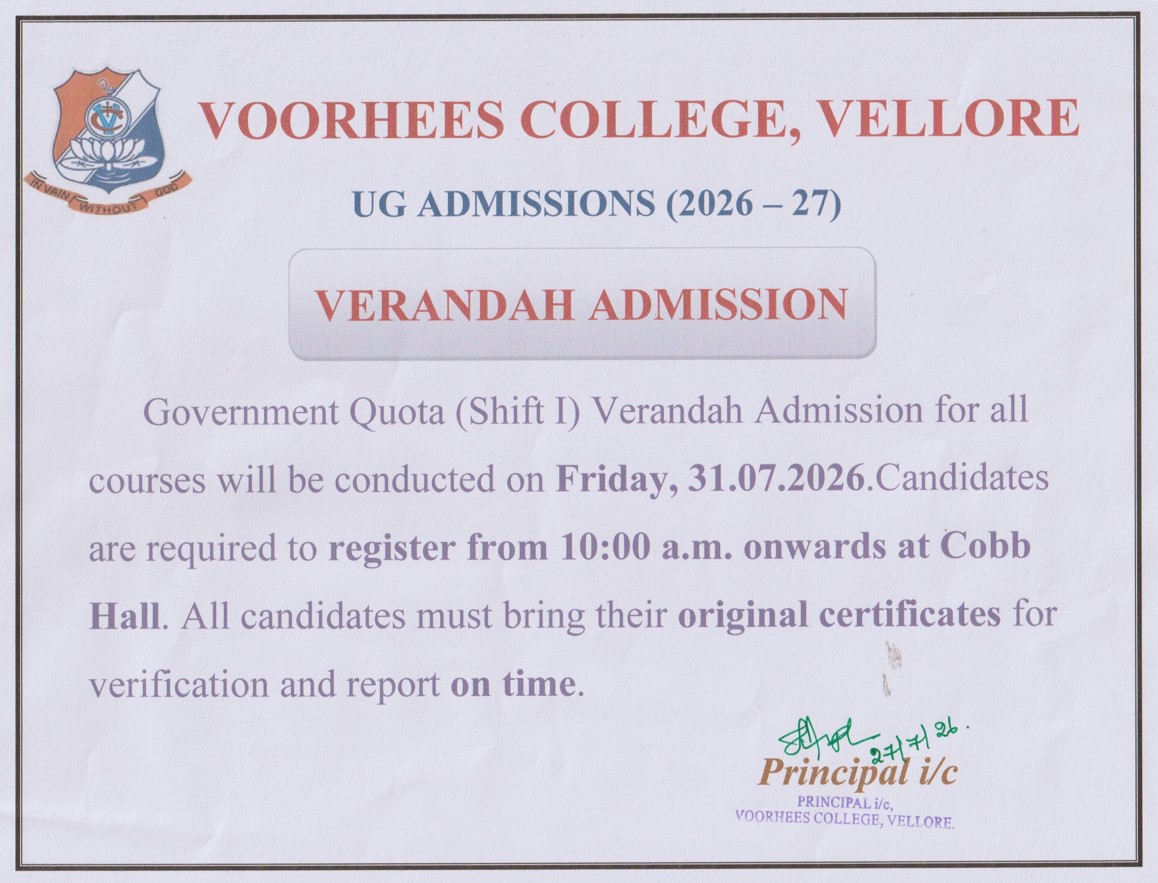 Voorhees College Vellore